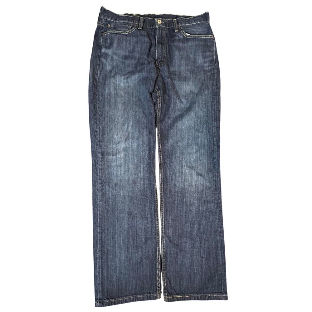 Levis Strauss 514 Dark Blue Regular Straight Leg Fit Jeans W36‎ L32
